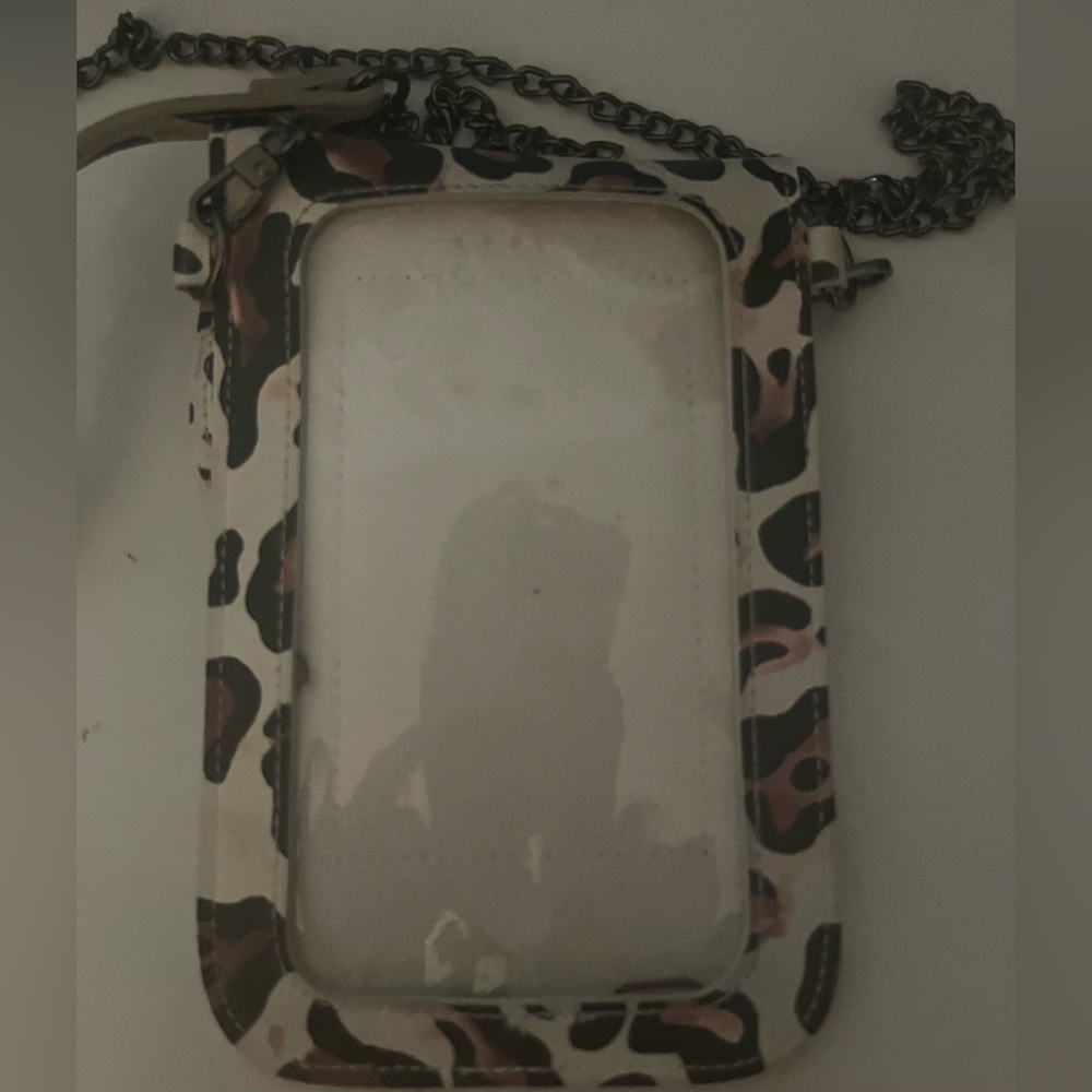 Animal Print Crossbody Bag Brown Black Beige - Picture 5 of 5